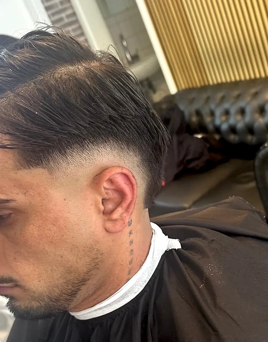 Mid Fade Detailansicht von oben